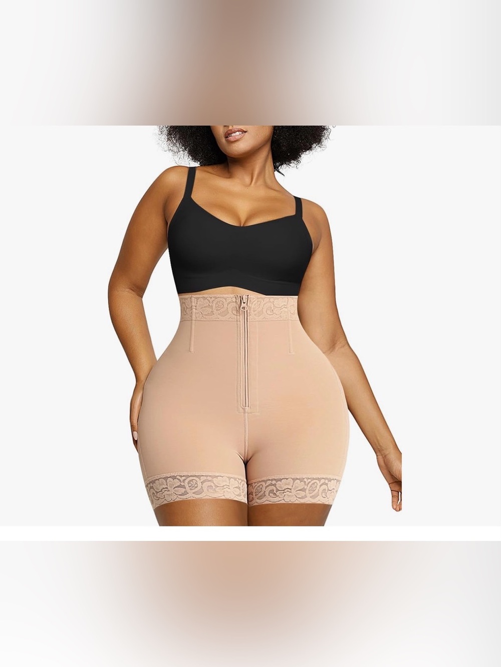SHAPELLX Seamless High-Waist Nude Shaping Shorts Butt Lifting NEW XXL